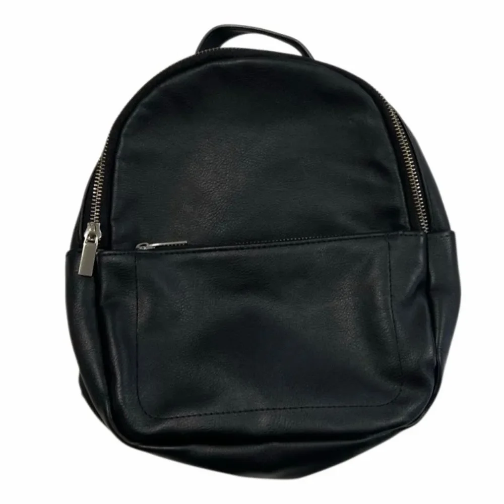 Wild Fable Black Leather Mini Backpack